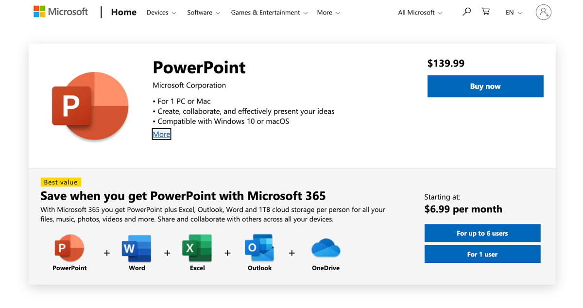which powerpoint to buy for mac